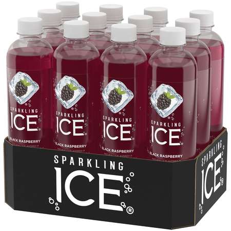 SPARKLING ICE Sparkling Ice Black Raspberry Sparkling Water 17 oz. Bottle, PK12 FG00014